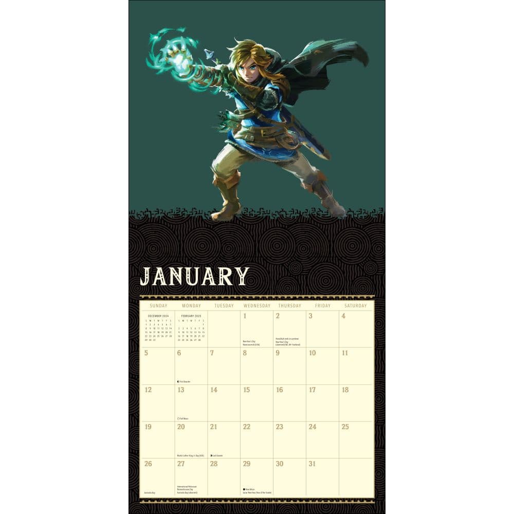 Legend of Zelda 2025 Wall Calendar First Alternate Image width=&quot;1000&quot; height=&quot;1000&quot;