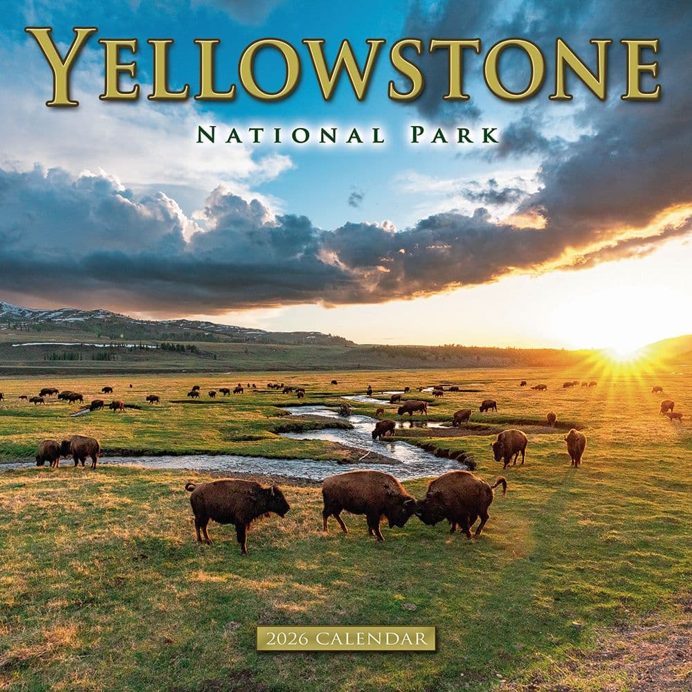 Yellowstone 2026 Wall Calendar