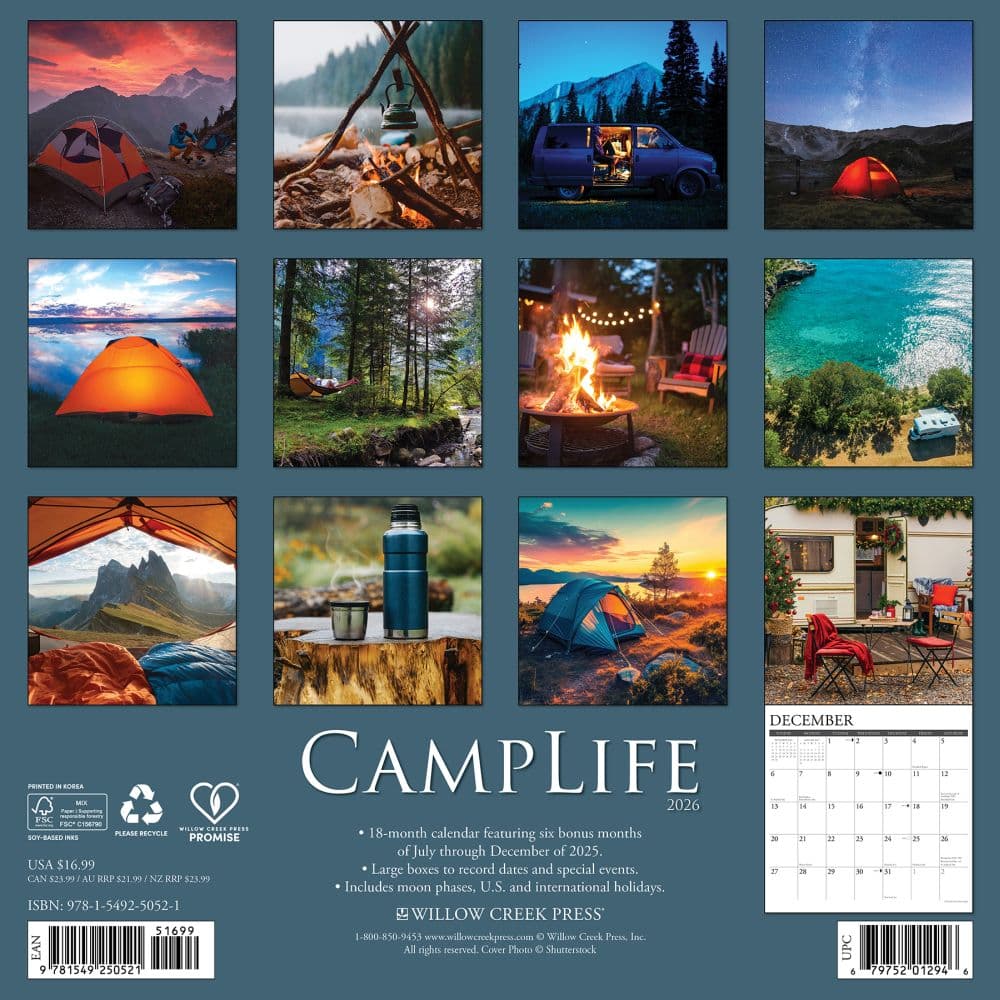 Camp Life 2026 Wall Calendar First Alternate Image