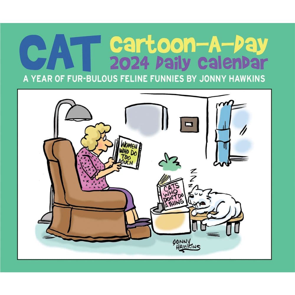 Cat Cartoon-A-Day 2024 Desk Calendar Alternate Image 4