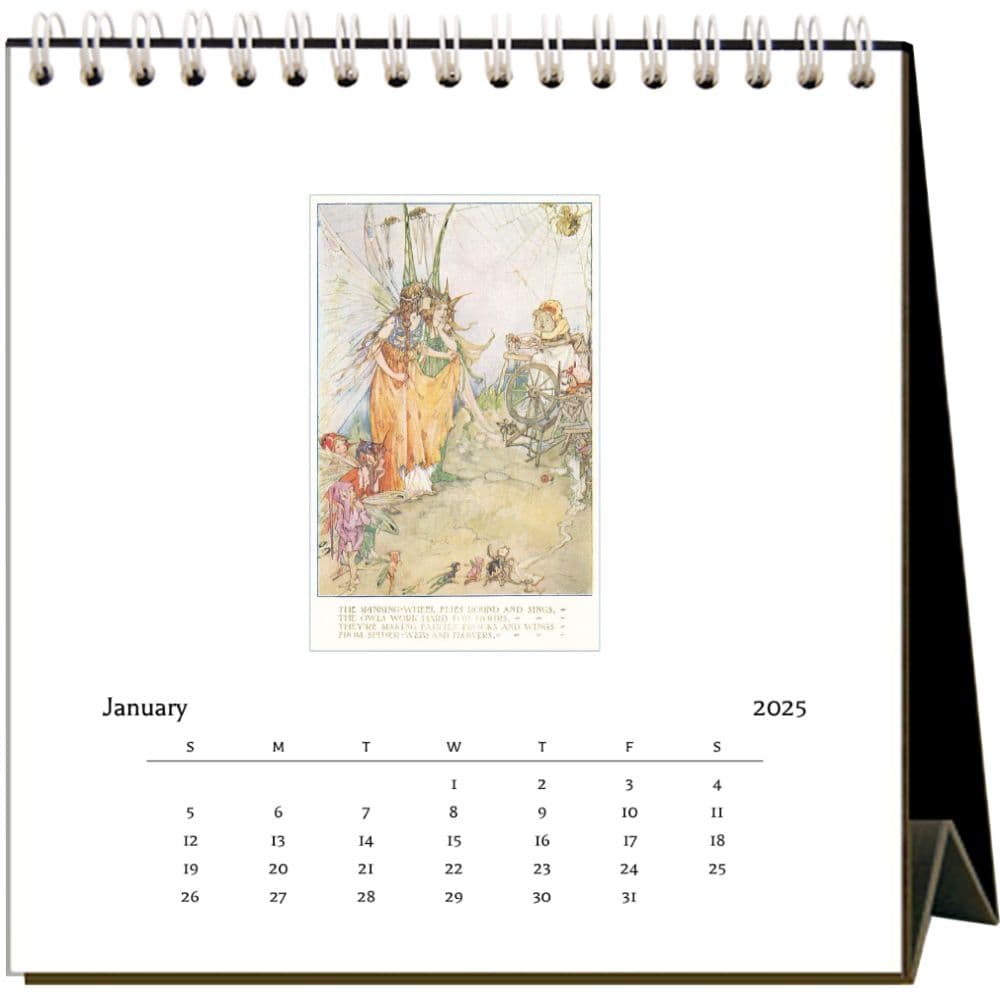 Fairies 2025 Easel Desk Calendar Second Alternate Image width=&quot;1000&quot; height=&quot;1000&quot;