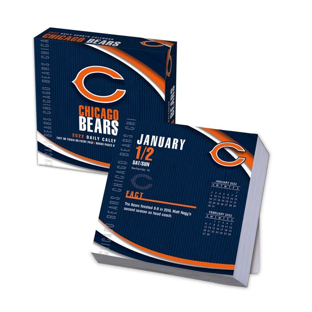 Nfl Chicago Bears 2022 Desk Calendar - Calendars.com