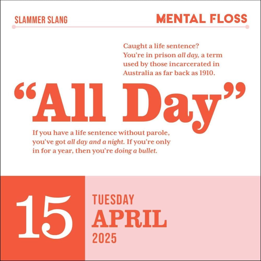 Word Nerd 2025 Desk Calendar