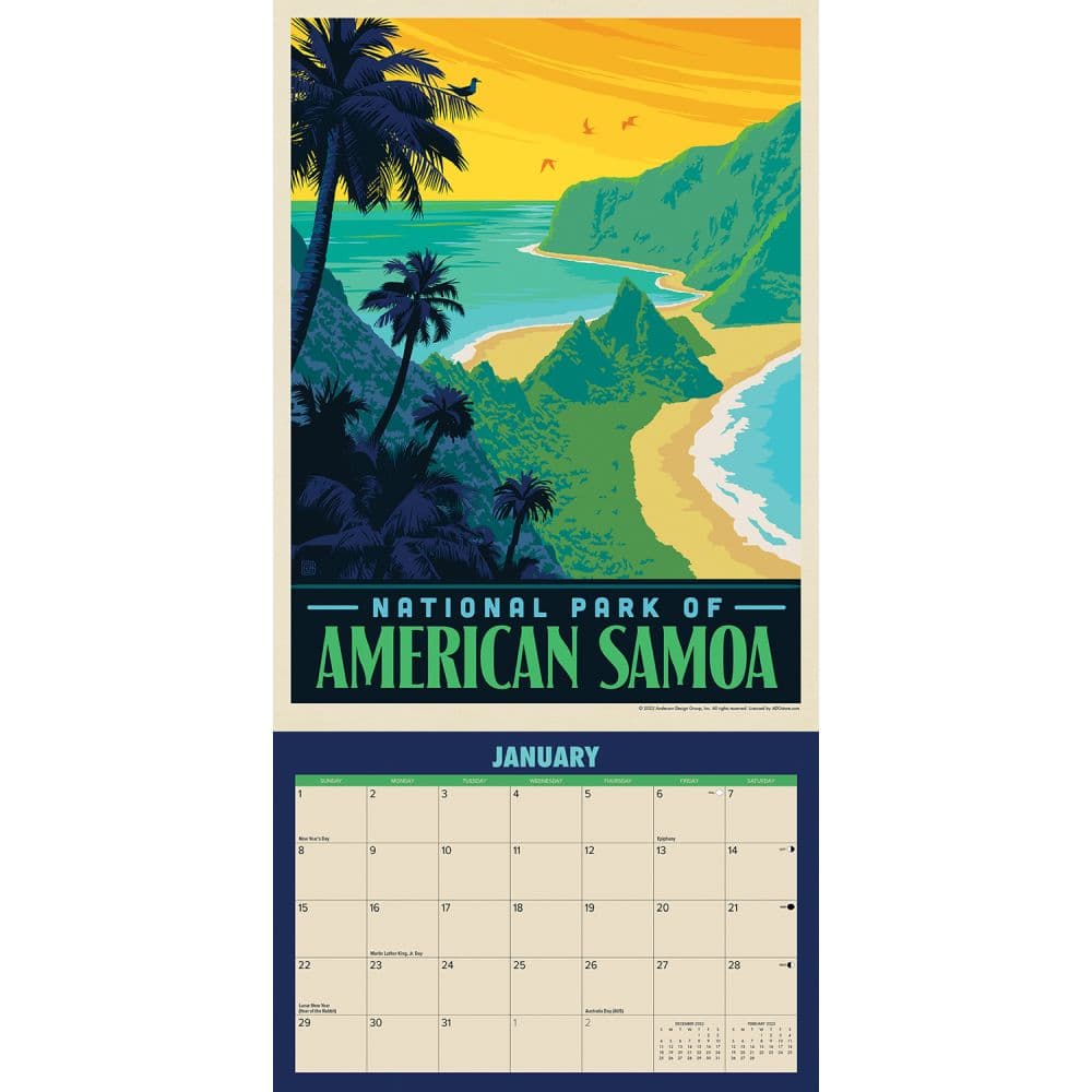 National Parks ADG 2023 Mini Wall Calendar - Calendars.com