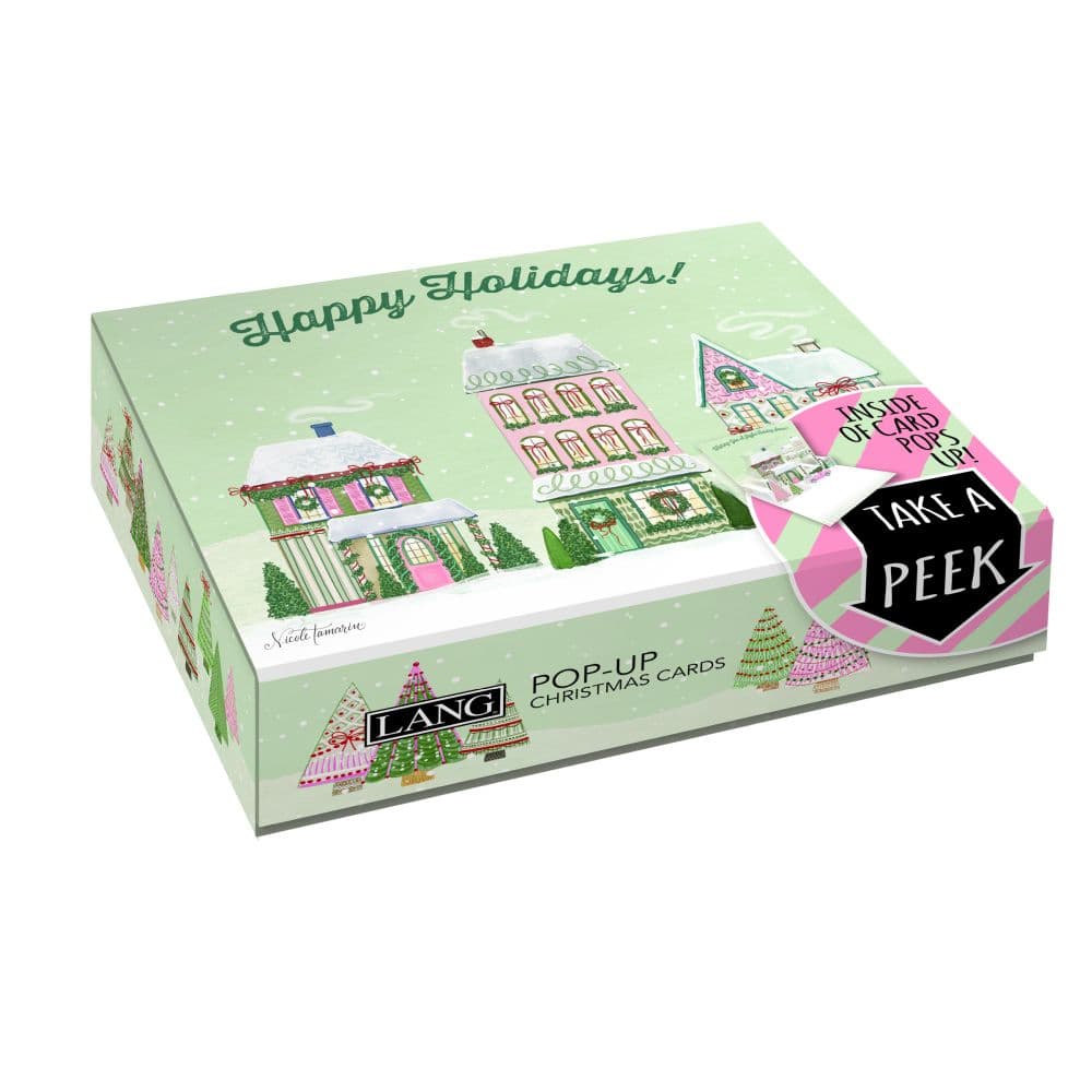 Winter Village Pop-Up Christmas Cards Third Alternate Image