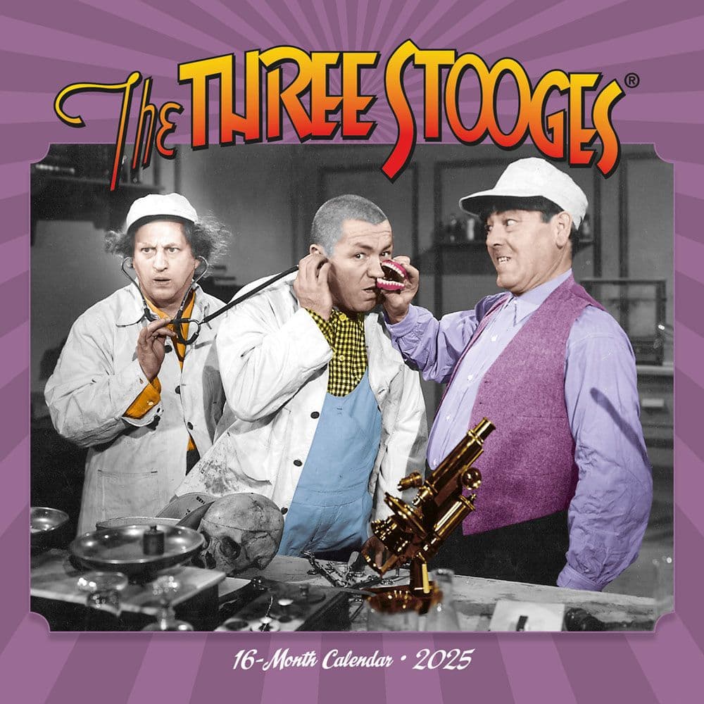 Three Stooges 2025 Mini Wall Calendar