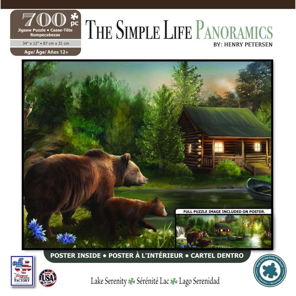 Panoramic Lake Serenity 700pc Puzzle Main Image