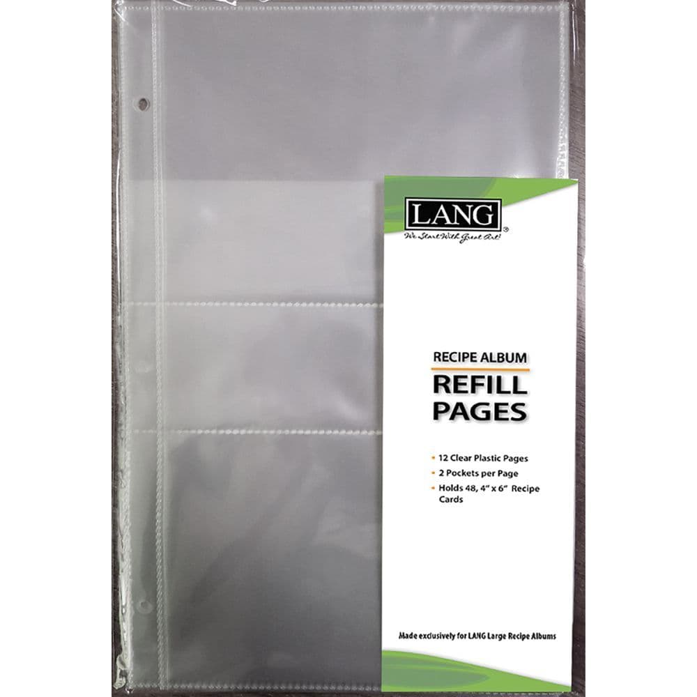 Lang Large Recipe Album Divided Refill Pages