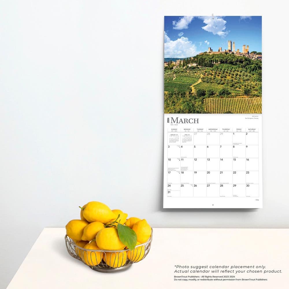 Italy 2024 Wall Calendar