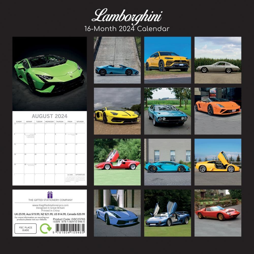Lamborghini 2024 Wall Calendar First Alternate Image width=&quot;1000&quot; height=&quot;1000&quot;