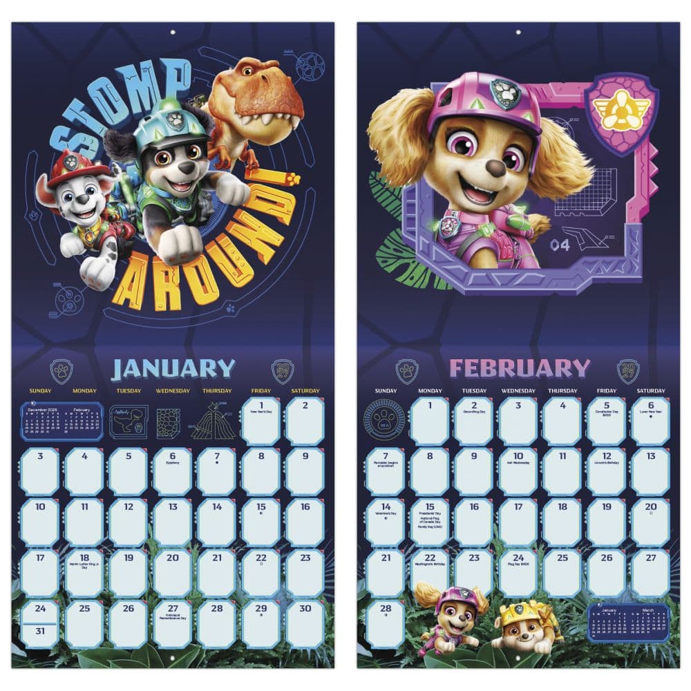 Paw Patrol The Dino Movie 2027 Wall Calendar Fifth Alternate Image
