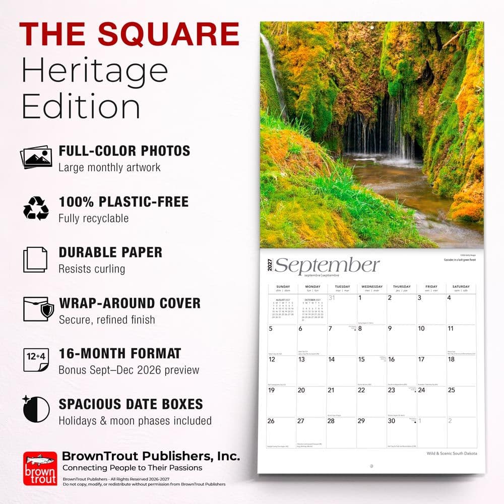 South Dakota 2027 Wall Calendar Fifth Alternate Image