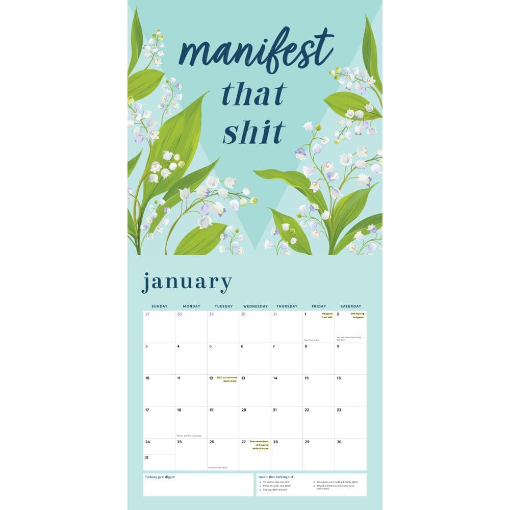 She Believed So She F*cking Did 2027 Wall Calendar Second Alternate Image