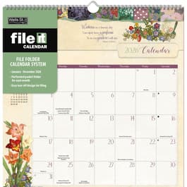 Botanical Gardens File It 2026 Wall Calendar