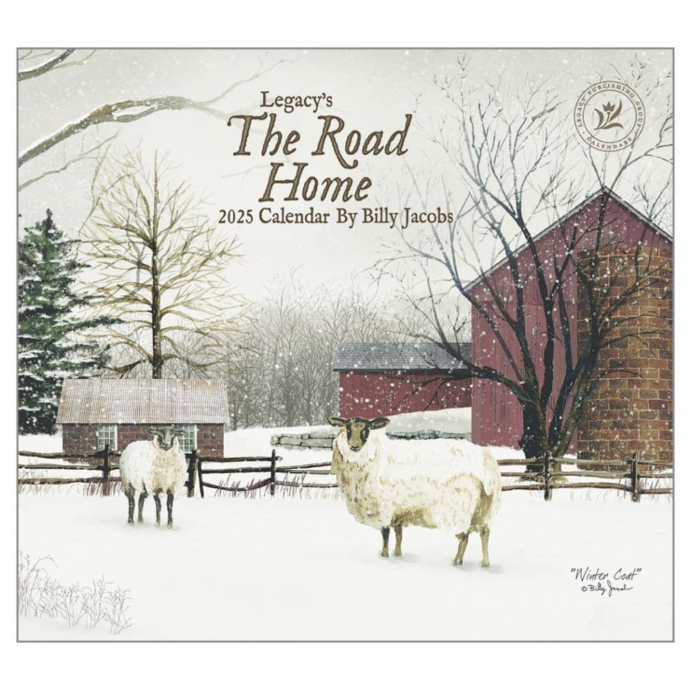 Road Home by Billy Jacobs 2025 Wall Calendar