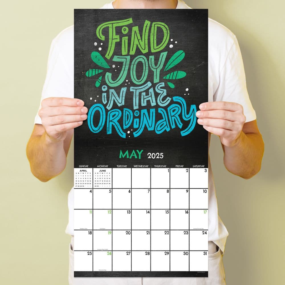 Chalk It Up 2025 Wall Calendar Find Joy