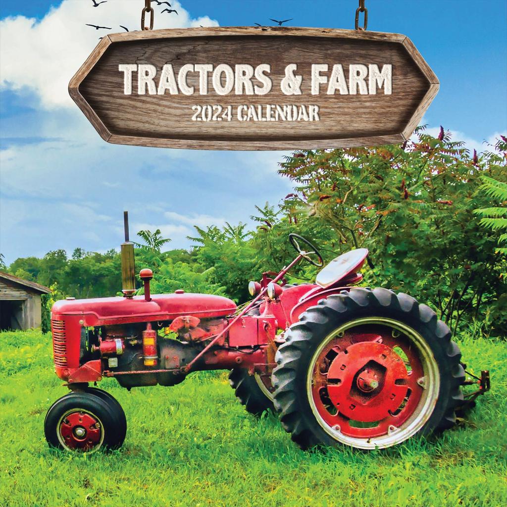 Tractors Vintage Farm 2024 Wall Calendar Main Image