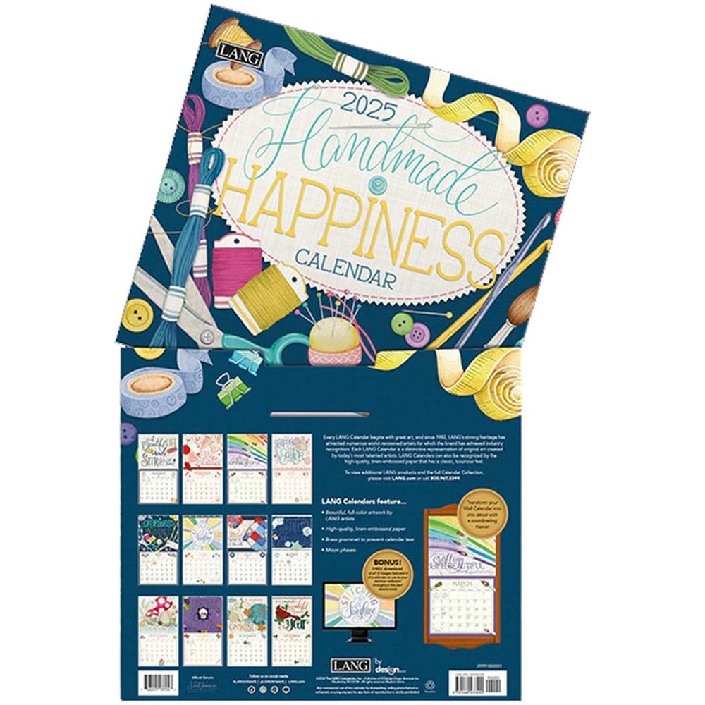 Handmade Happiness by Nicole Tamarin 2025 Wall Calendar