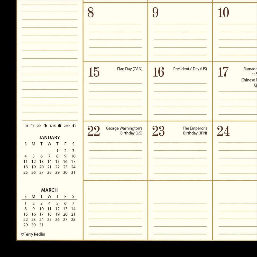 Terry Redlin 2026 Desk Pad Alt2