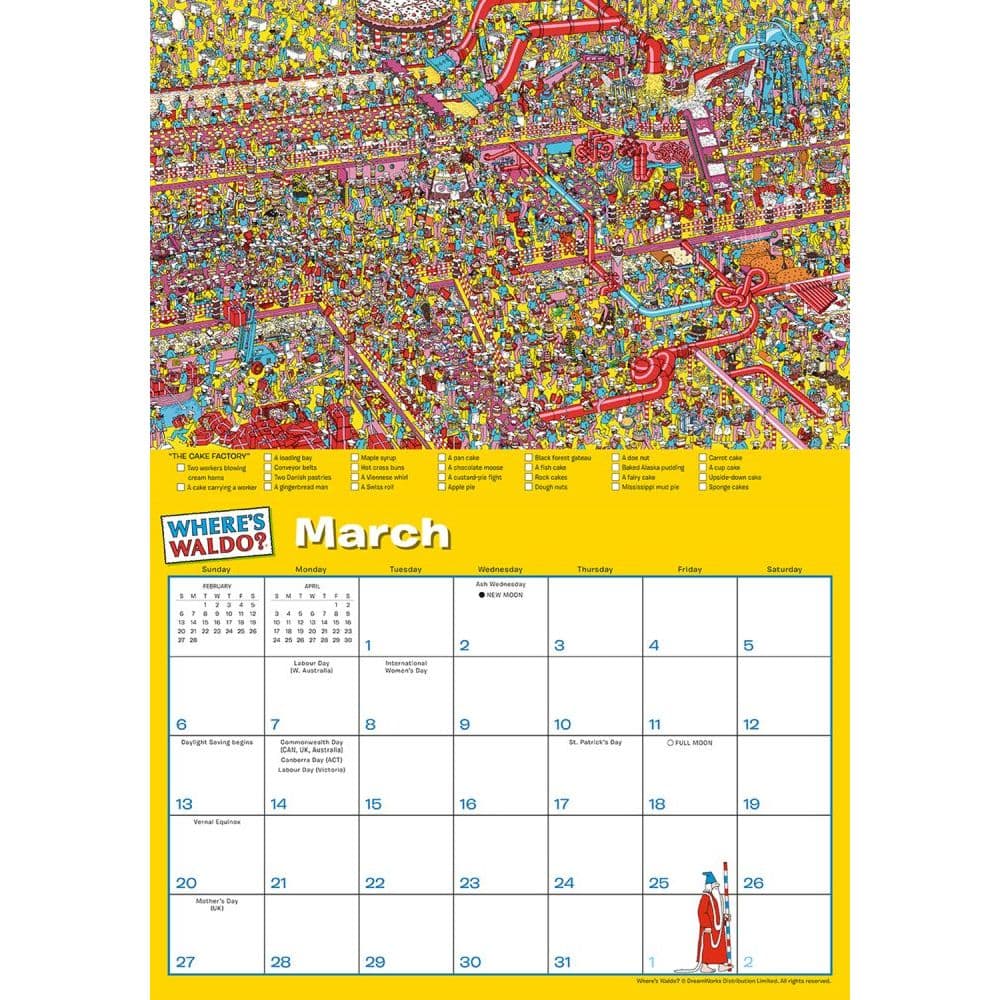 Wheres Waldo 2022 Wall Calendar - Calendars.com