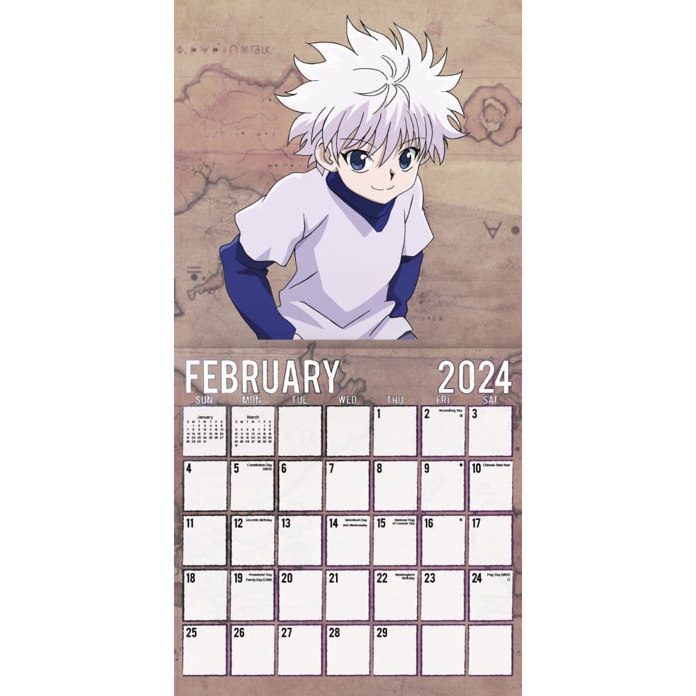 Hunter x Hunter 2025 Wall Calendar