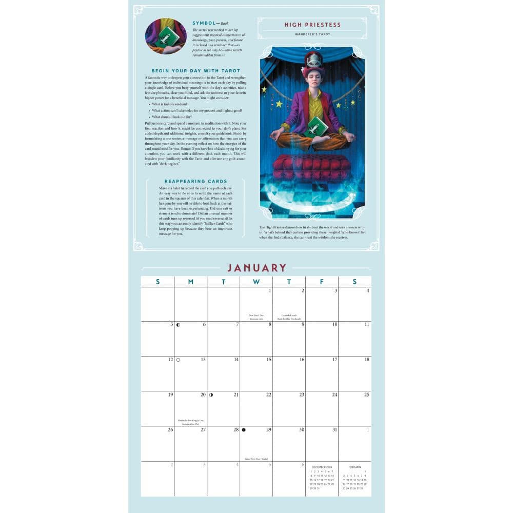 Tarot 2025 Wall Calendar Second Alternate Image width="1000" height="1000"