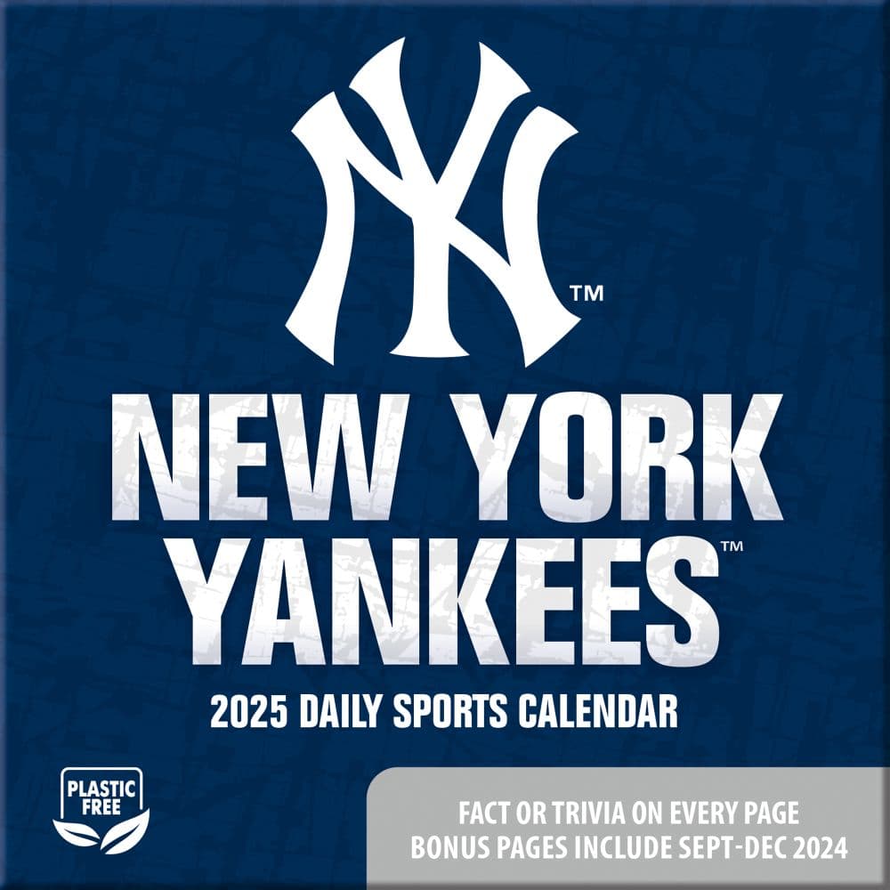 MLB New York Yankees 2025 Desk Calendar Sixth Alternate Image