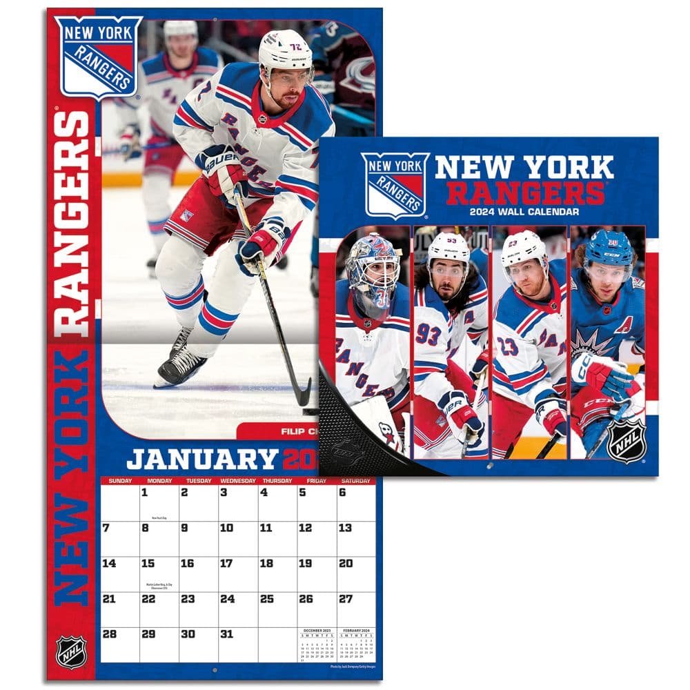 New York Rangers 2024 Mini Wall Calendar