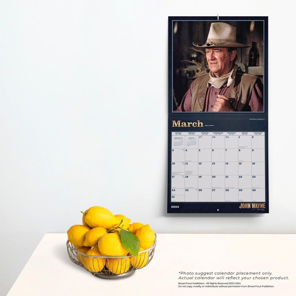 John Wayne 2024 Wall Calendar