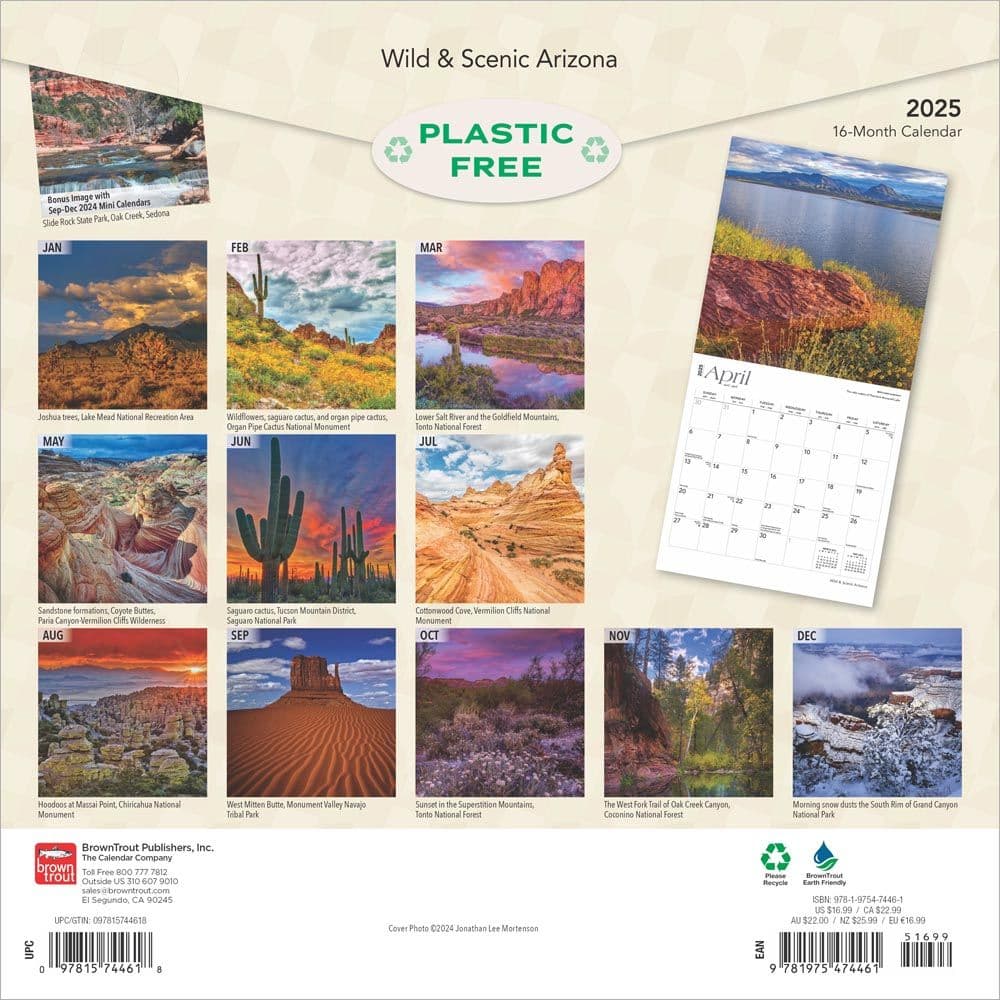 Arizona Wild and Scenic 2025 Wall Calendar First Alternate Image width=&quot;1000&quot; height=&quot;1000&quot;