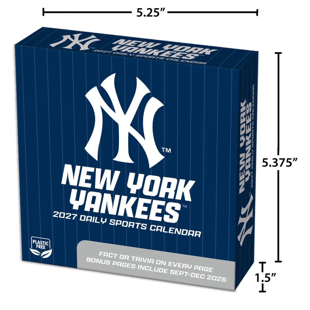 MLB New York Yankees 2027 Desk Calendar Fifth Alternate Image