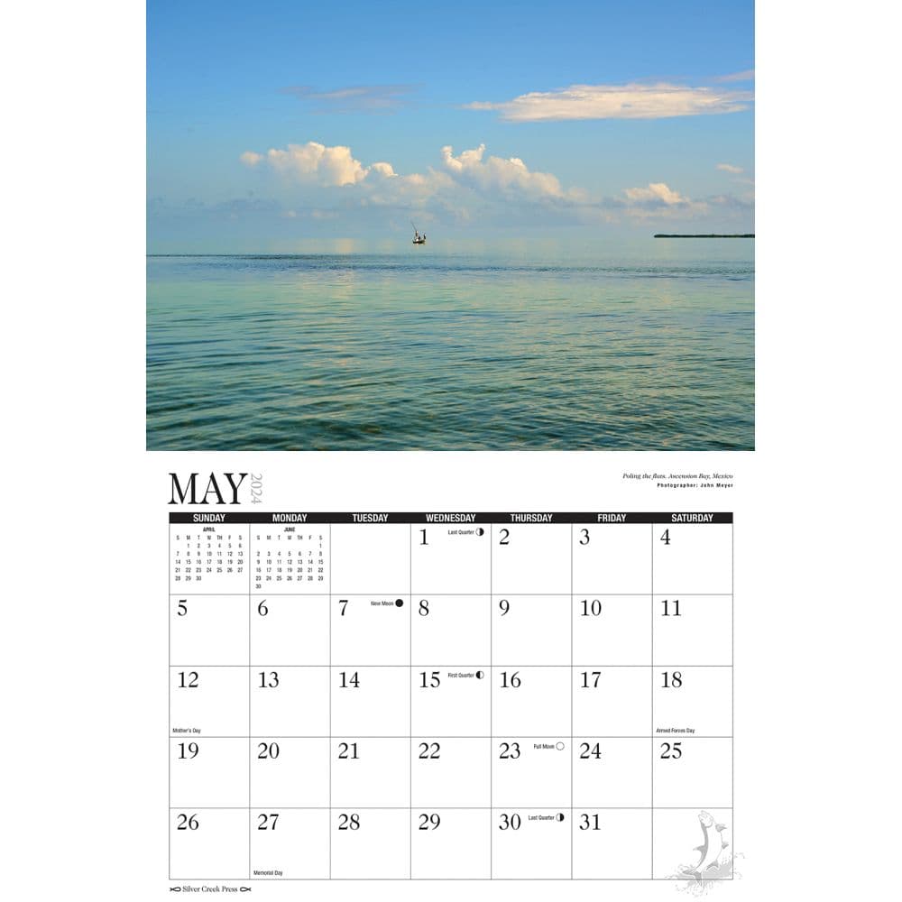 Saltwater Flyfishing 2024 Wall Calendar Second Alternate Image width=&quot;1000&quot; height=&quot;1000&quot;