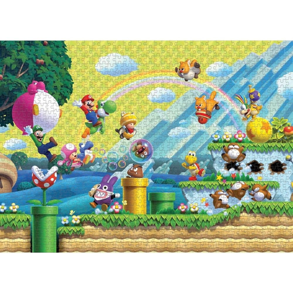 Super Mario Chaos Fun 1000 Piece Puzzle First Alternate Image