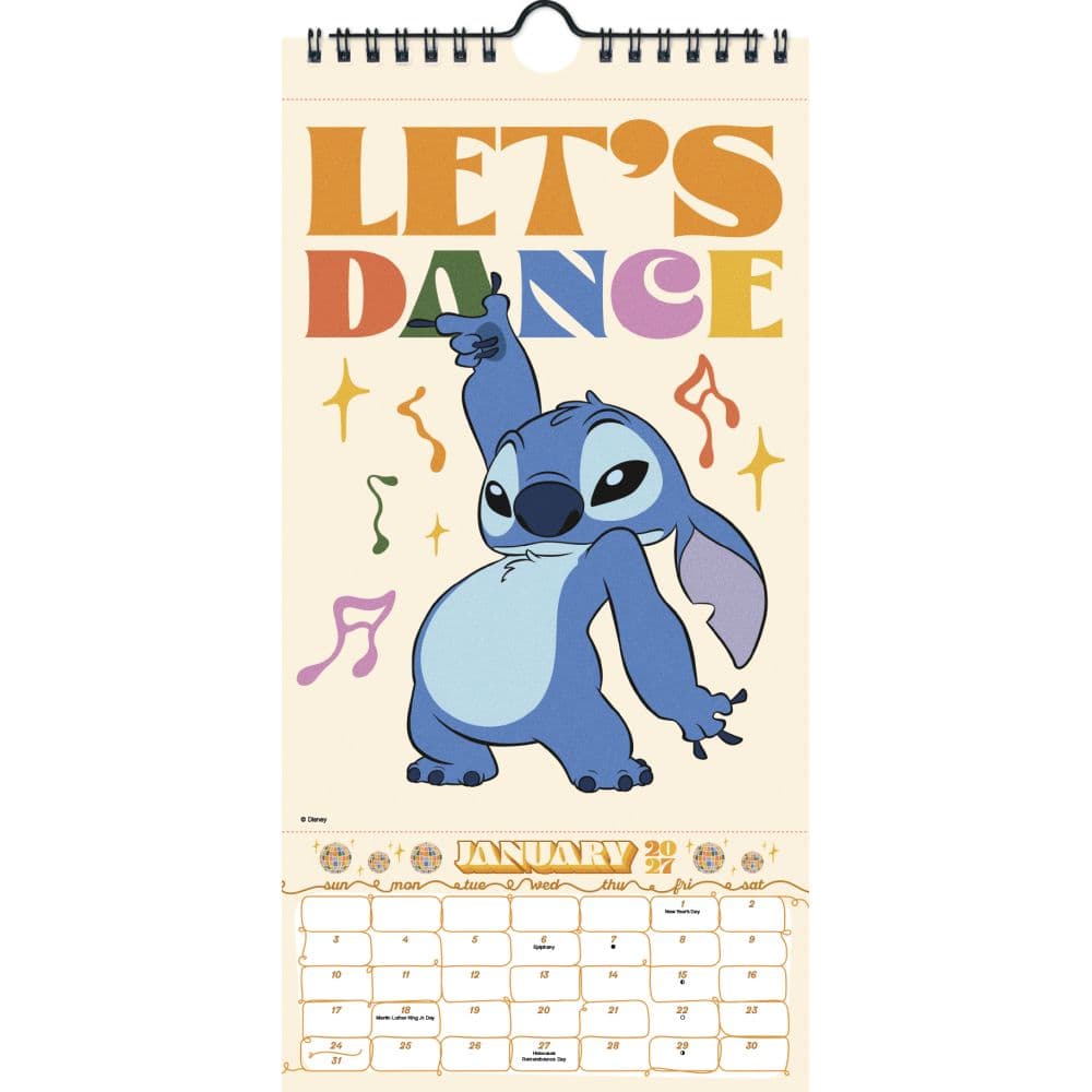 Disney Stitch 2027 Vertical Wall Calendar Second Alternate Image