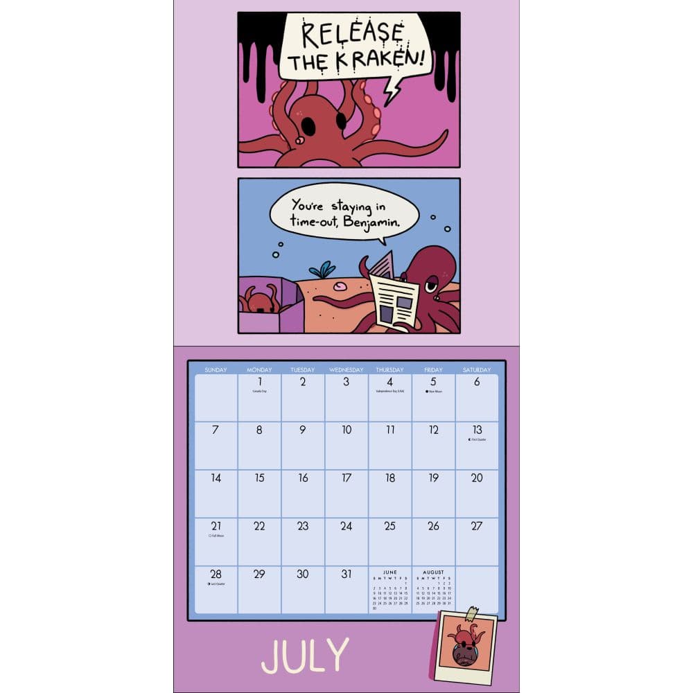 Cryptid Club 2024 Wall Calendar July