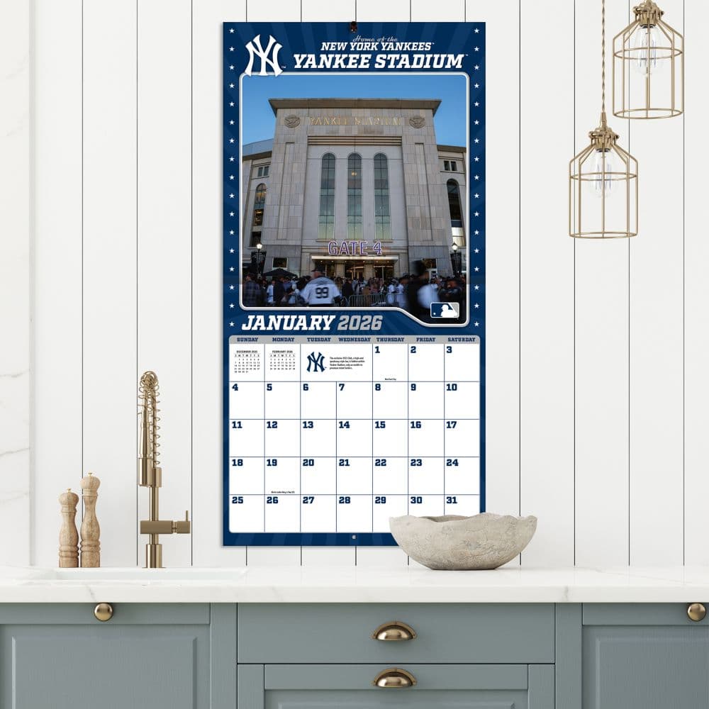 MLB Yankee Stadium 2026 Wall Calendar Fourth Alternate Image