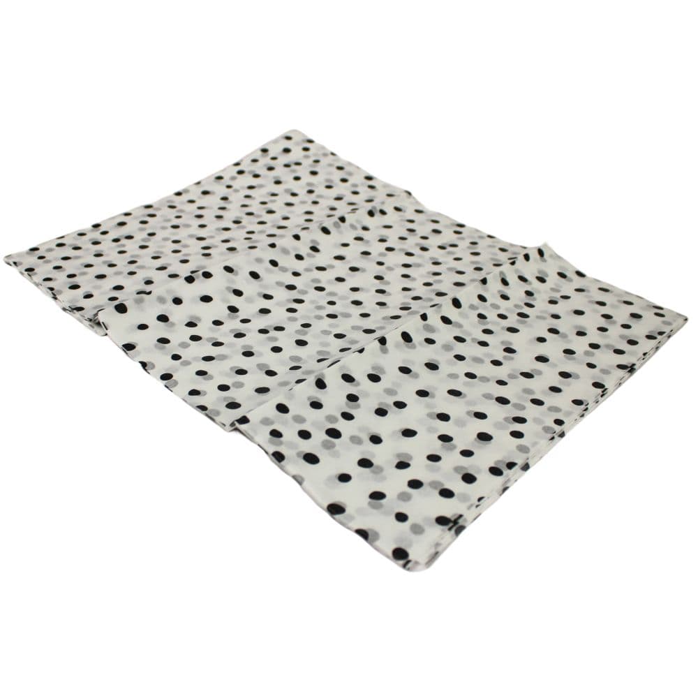 Black and Grey Polka Dots Tissue Paper - 4 Sheets Third Alternate Image