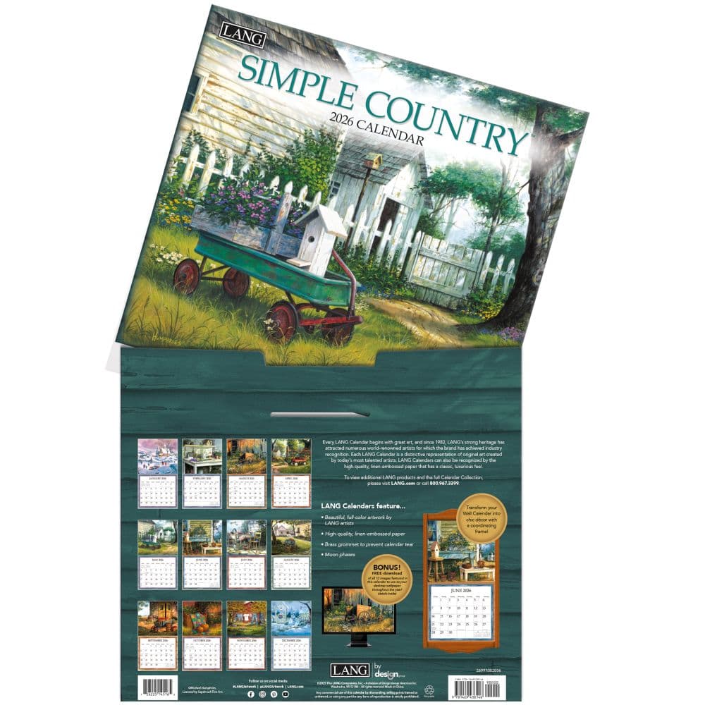 Simple Country 2026 Wall Calendar by Michael Humphries_ALT3
