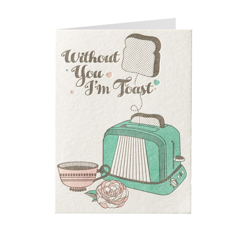 Retro Toast Valentine's Day Card Fifth Alternate Image width="1000" height="1000"