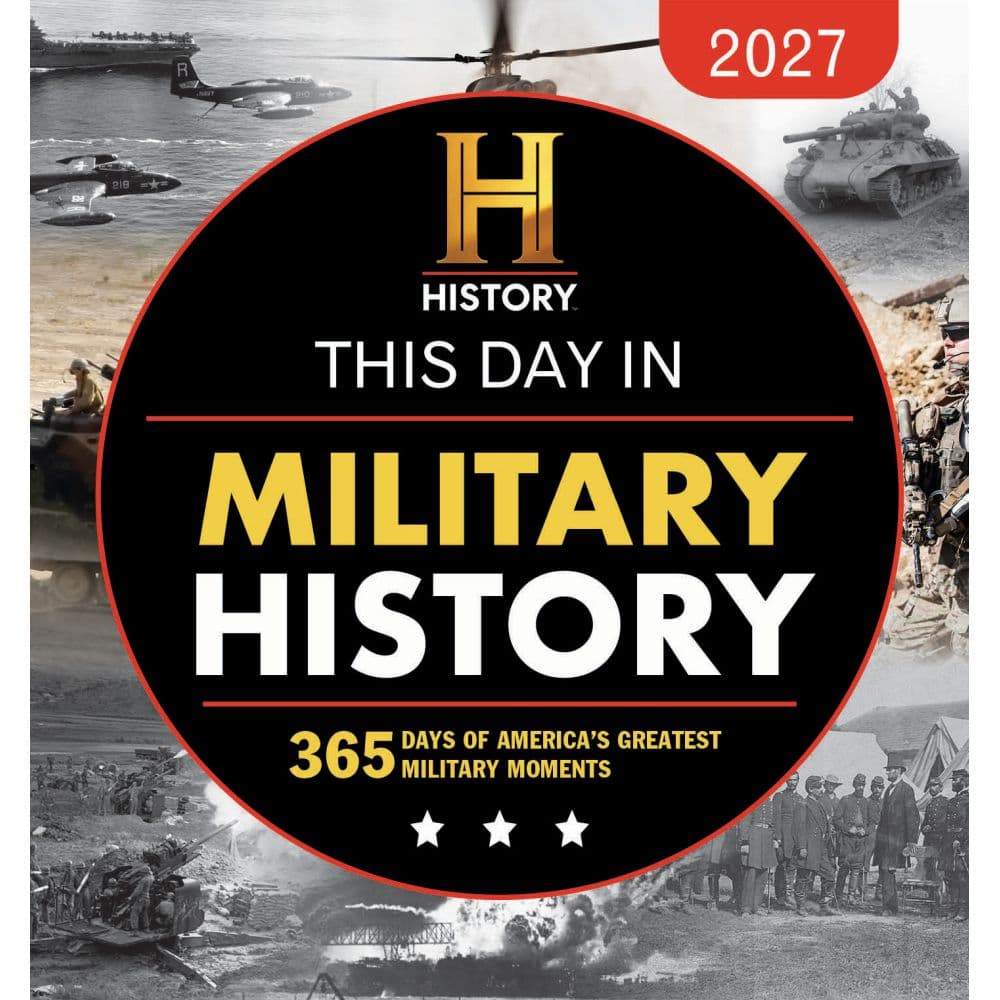 History Channel This Day in Military History 2027 Desk Calendar