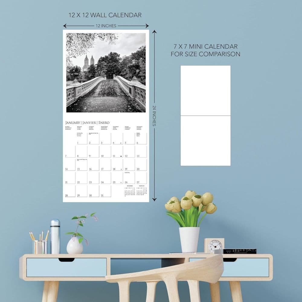 New York B&amp;W 2024 Wall Calendar Fifth Alternate Image width=&quot;1000&quot; height=&quot;1000&quot;