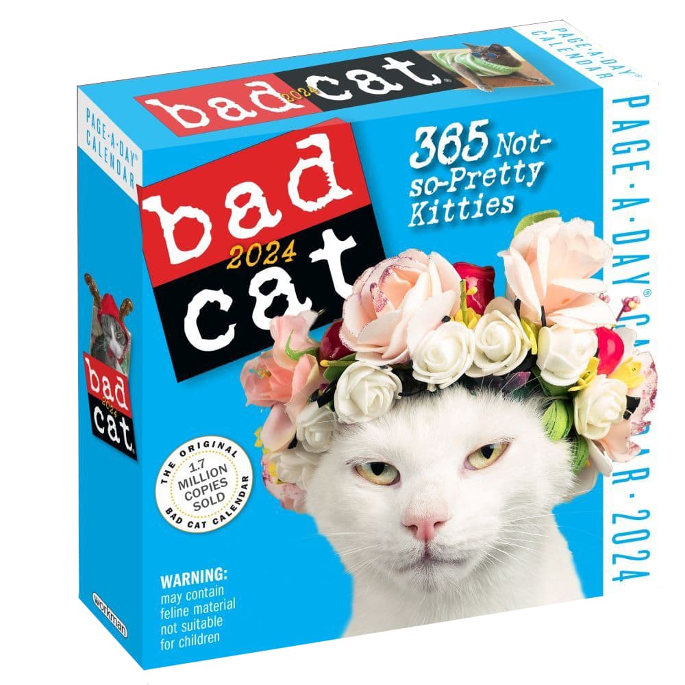 Bad Cat 2024 Desk Calendar