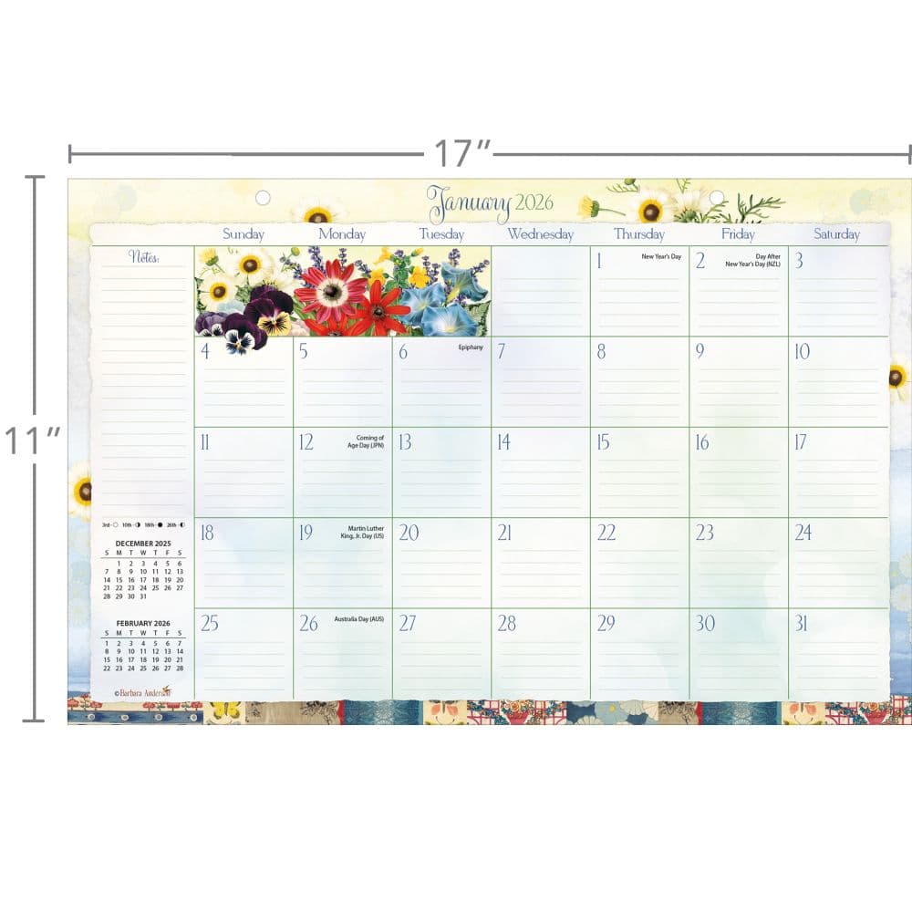 Garden Botanicals 2026 Desk Pad Alt4