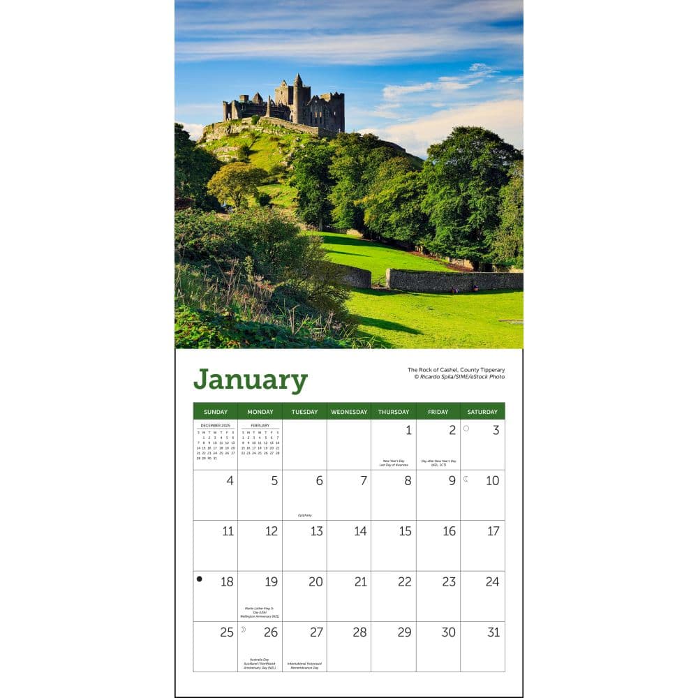 Ireland 2026 Mini Wall Calendar Second Alternate Image