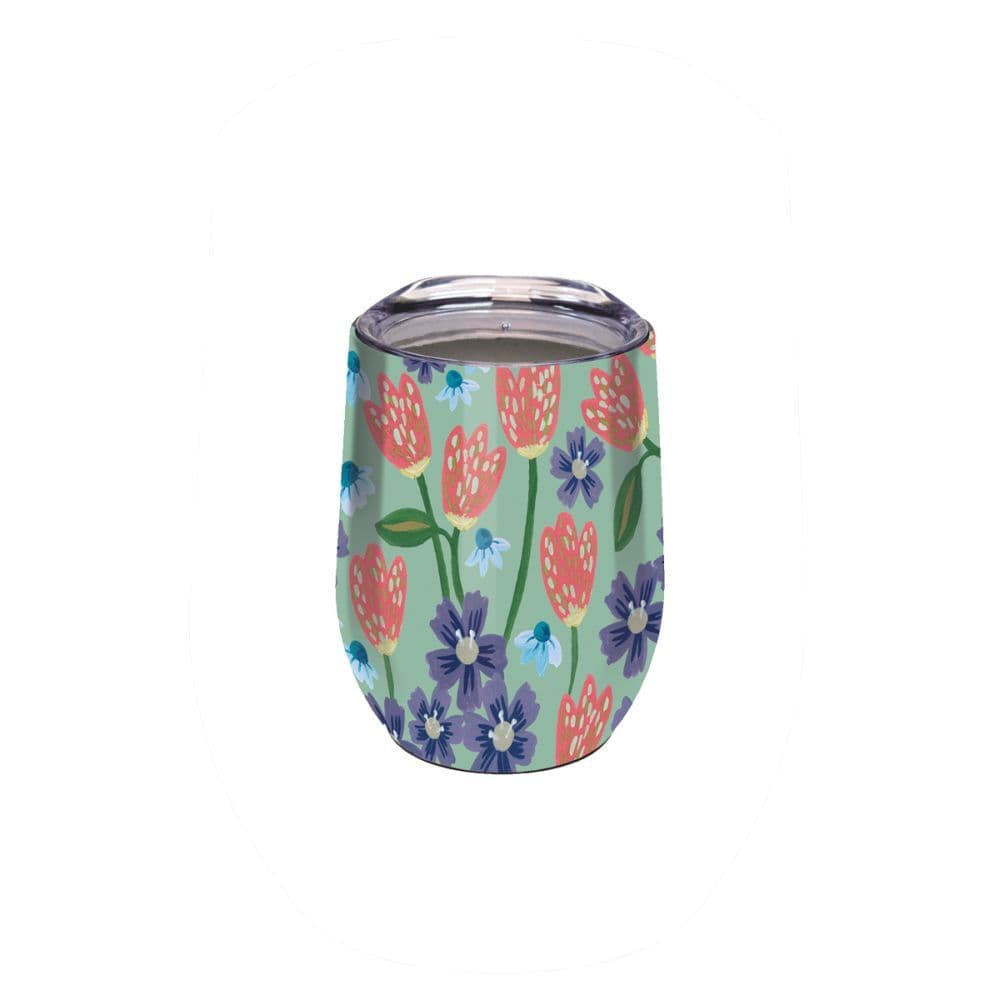 Bloom Planted Stainless Steel Wine Tumblers by Eliza Todd