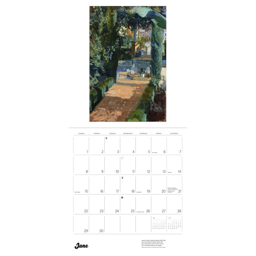 Gardens of the Impressionists 2025 Wall Calendar