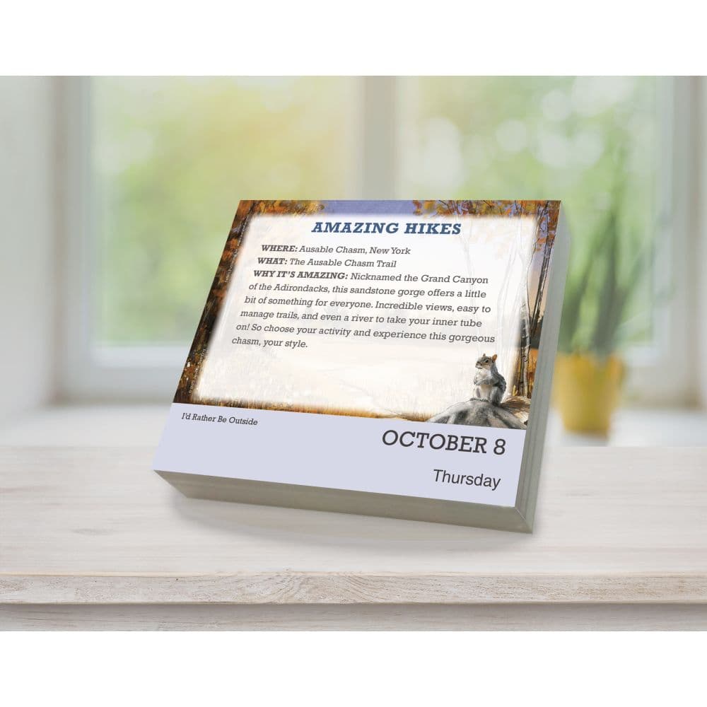 I&#39;d Rather Be Outside 2026 Desk Calendar Fourth Alternate Image