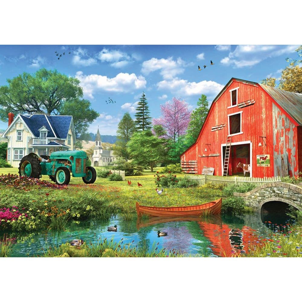 Red Barn 1000pc Puzzle - Calendars.com