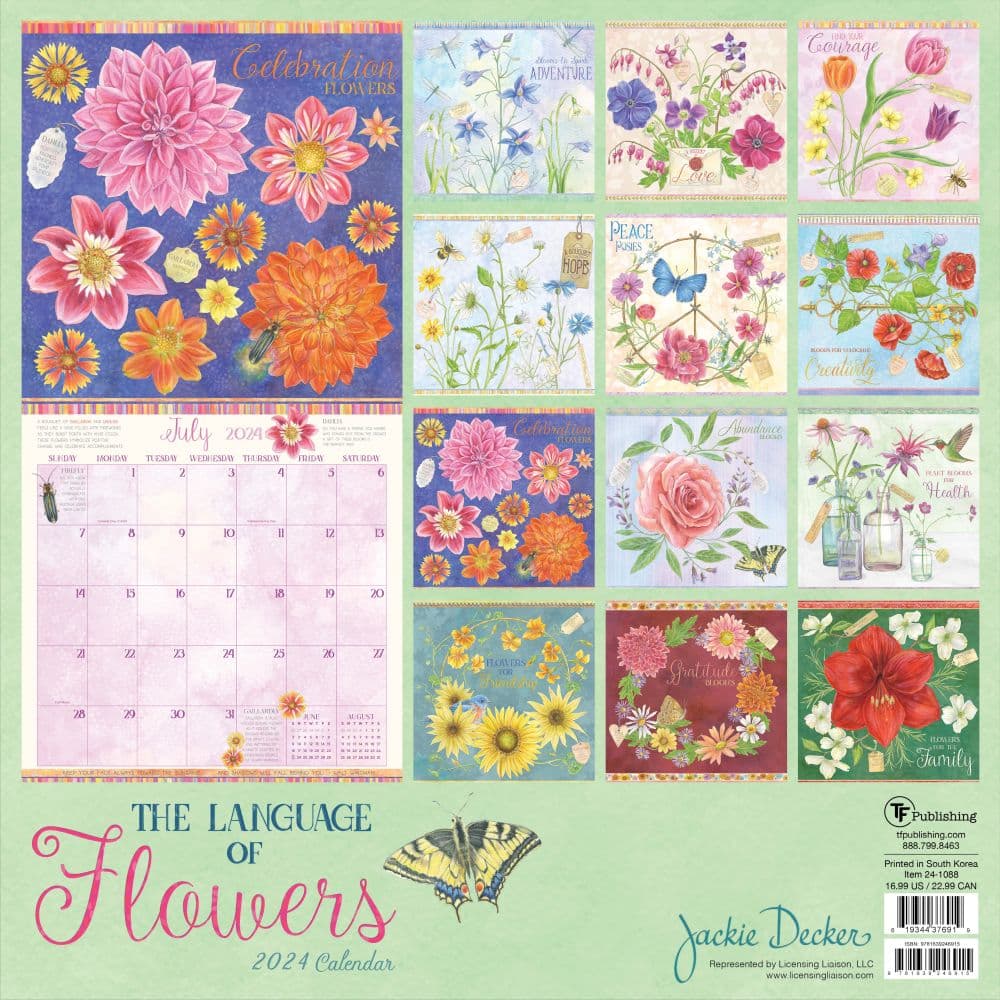 Language Of Flowers 2024 Wall Calendar First Alternate Image width=&quot;1000&quot; height=&quot;1000&quot;