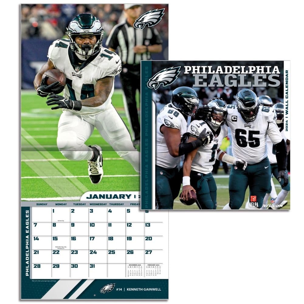NFL Philadelphia Eagles 2024 Mini Wall Calendar - Calendars.com